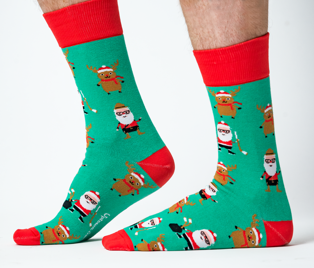 Canadian Christmas socks