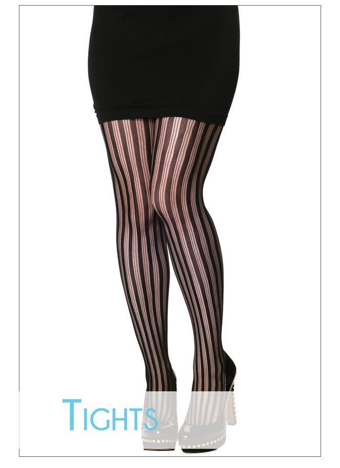 Tiger print mesh tights, Tiger striped stockings, Animal print black m –  Steelo and Sass