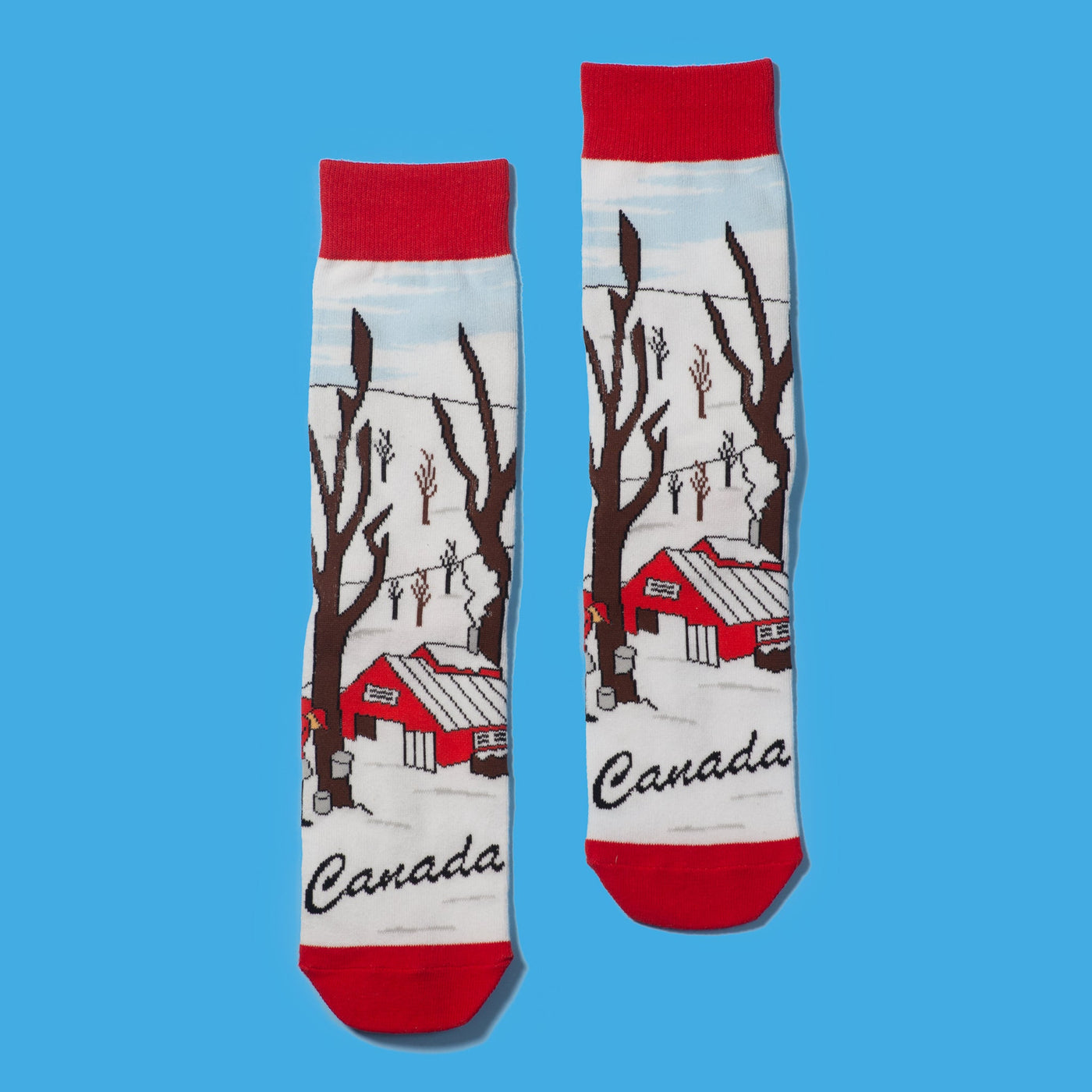 "Maple Syrup" Cotton Crew Socks by Main & Local