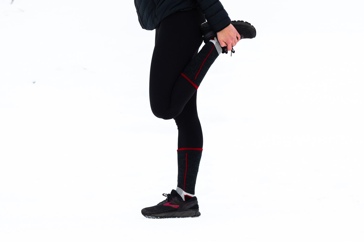 merino wool winter running socks 