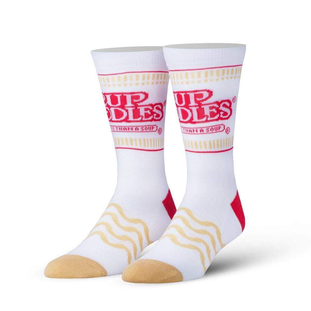"Cup Noodles" Cotton Crew Socks by ODD Sox