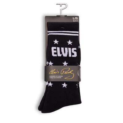 Perri's "ELVIS THE KING" Cotton Crew Sock - Large