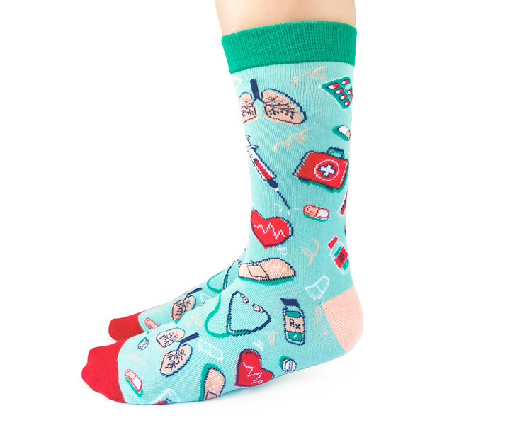 Chaussettes en coton « Health Care » par Uptown Sox 