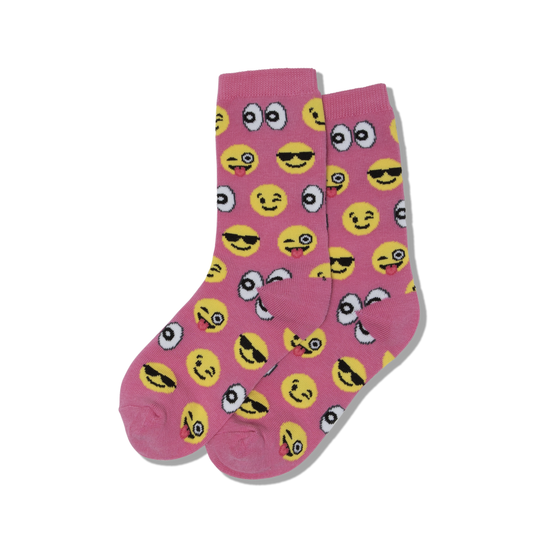 Kids "Emoji Crew" Socks by Hot Sox