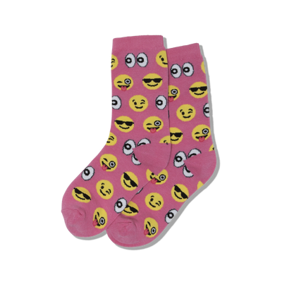 Kids "Emoji Crew" Socks by Hot Sox
