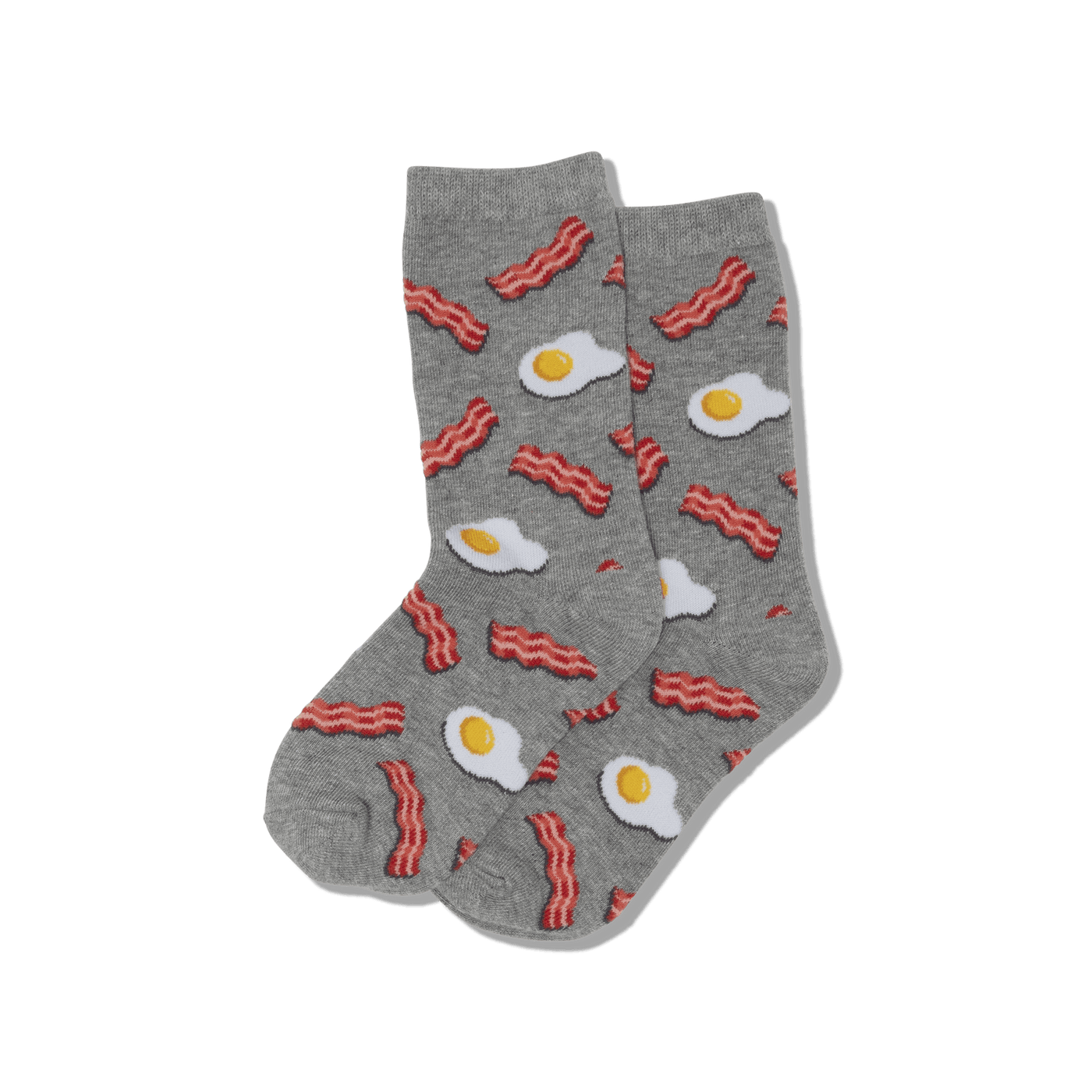 Kids "Eggs & Bacon" Crew Socks by Hot Sox