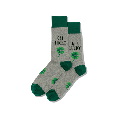 "Get Lucky" Cotton Crew Socks by Hot Sox