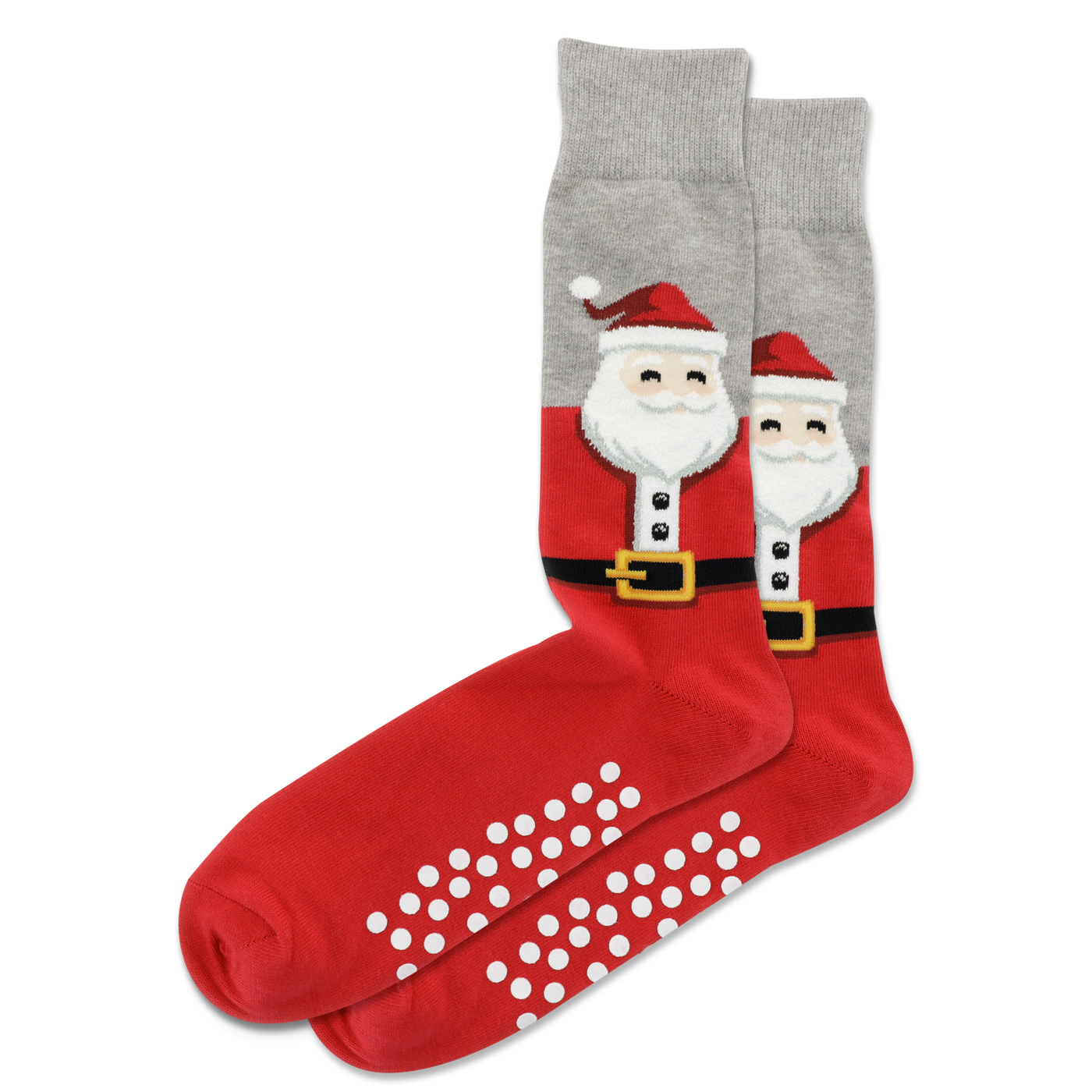 "Fuzzy Santa" Crew Socks by Hot Sox