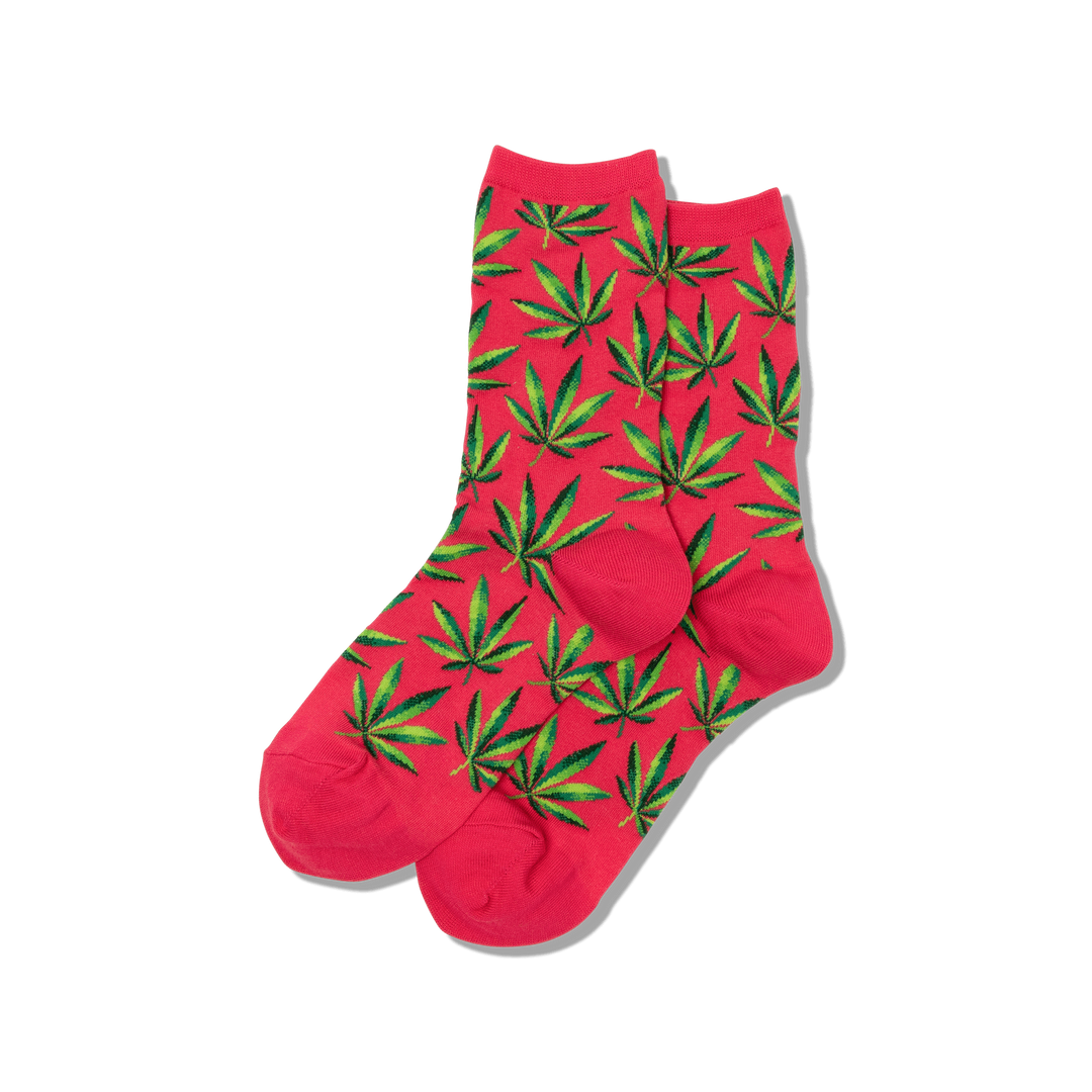 Weed" Cotton Dress Crew Socks by Hot Sox Great Sox Weed" Cotton Dress Crew Socks by Hot Sox Great Sox