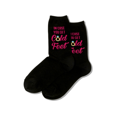 "Cold Feet" Cotton Crew Socks by Hot Sox - SALE