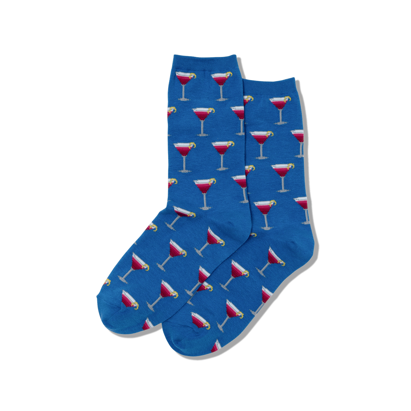 "Cosmo Cocktail" Cotton Crew Socks by Hot Sox