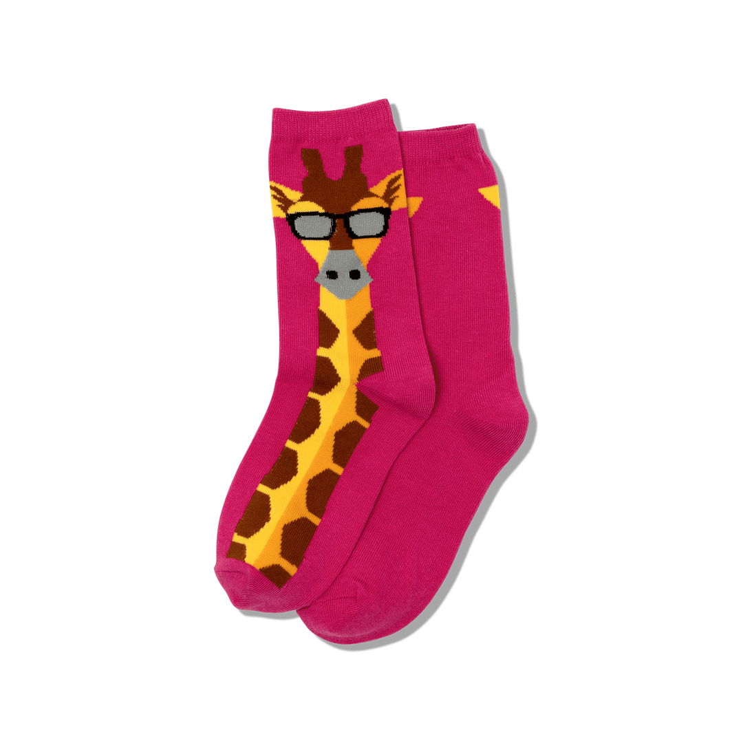 Kids "Giraffe" Crew Socks by Hot Sox