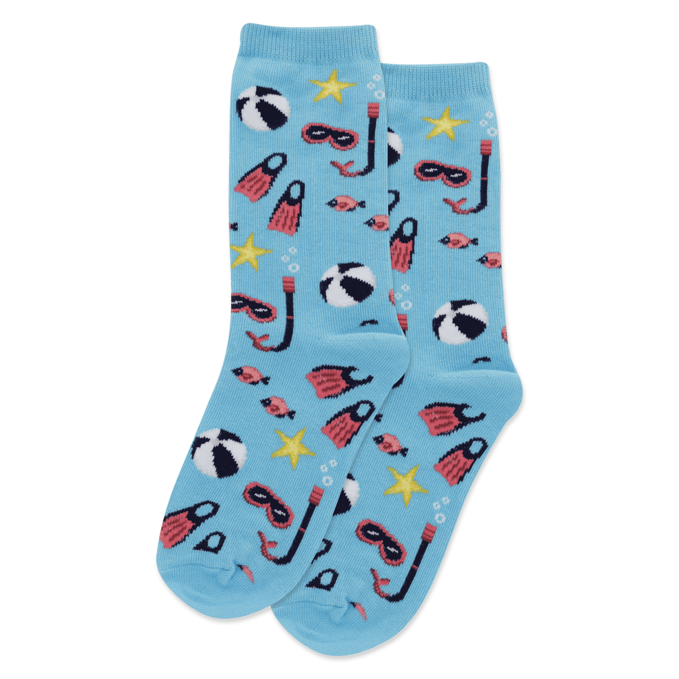 "Snorkel" Cotton Crew Socks by Hot Sox - SALE