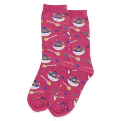 Kid's "Cereal" Crew Socks by Hot Sox