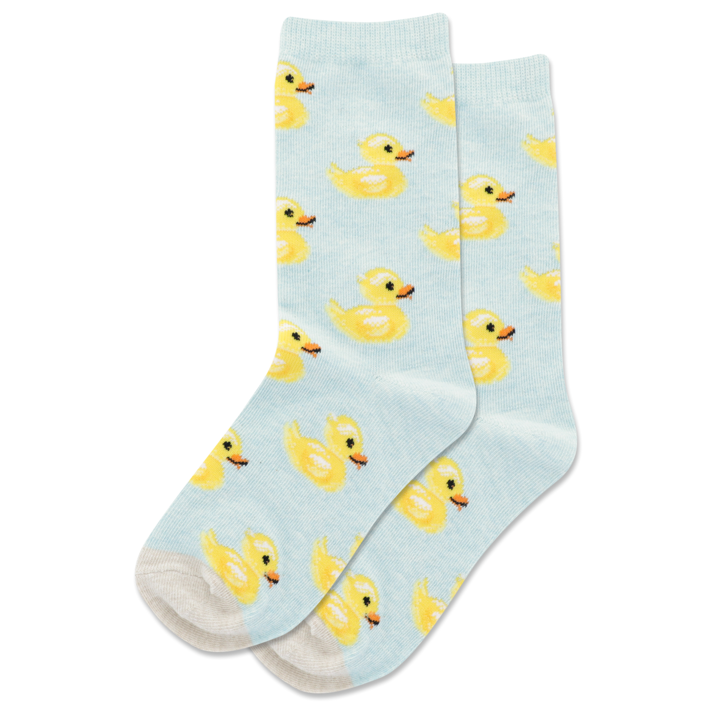 Kid's "Rubber Duck" Crew Socks by Hot Sox