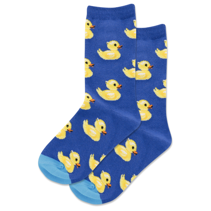 Kid's "Rubber Duck" Crew Socks by Hot Sox