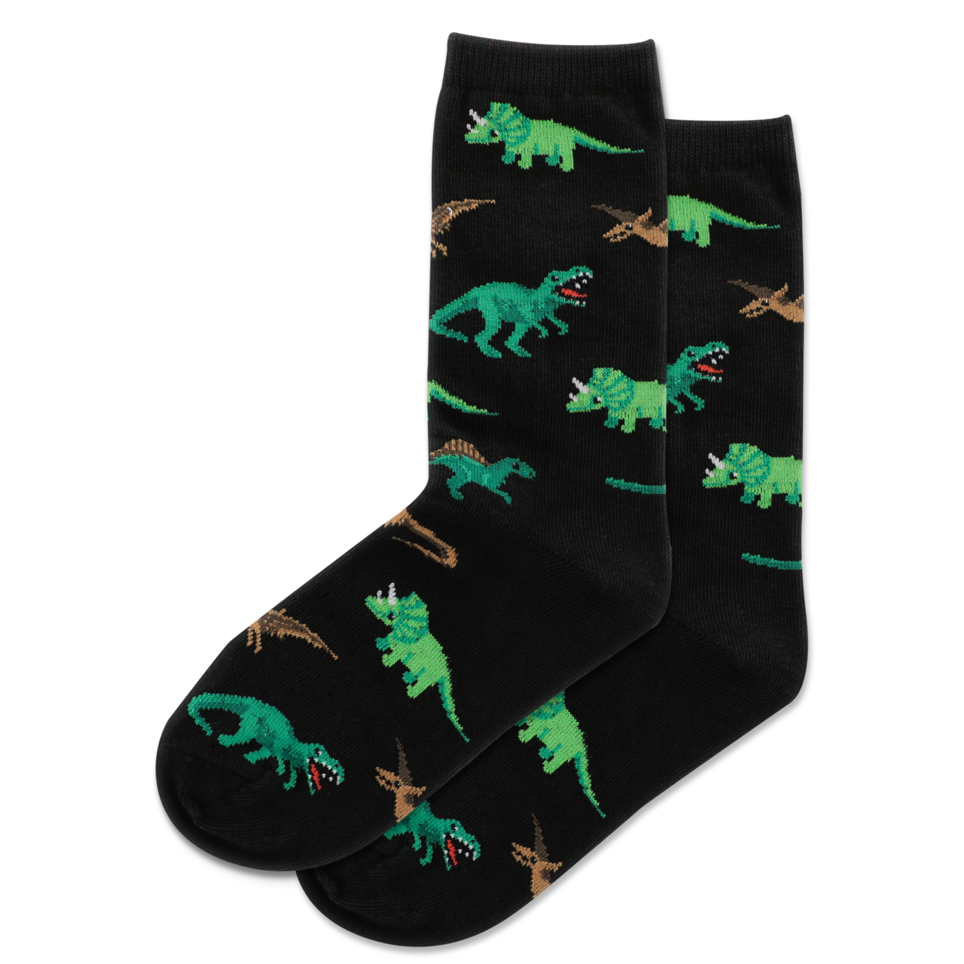 Kid's "Dinosaur" Crew Socks by Hot Sox