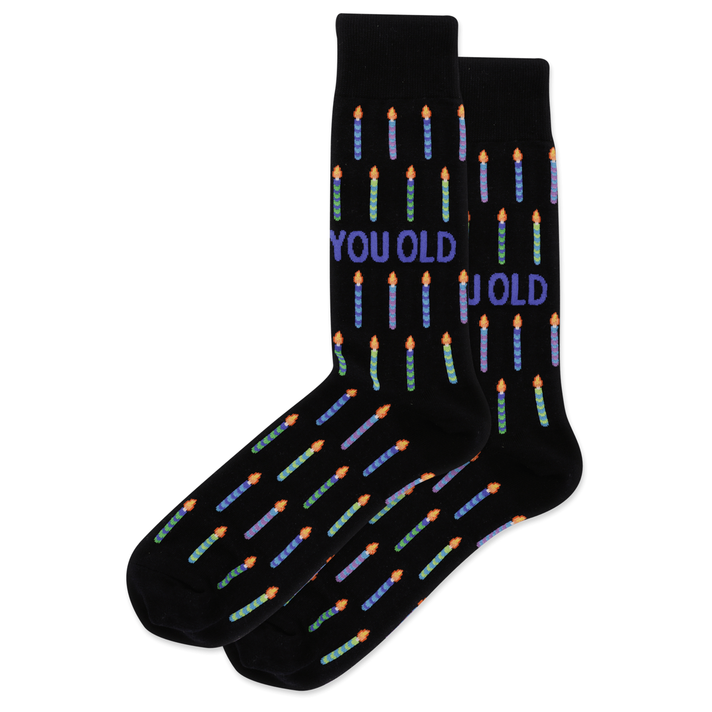 "You Old" Cotton Crew Socks by Hot Sox