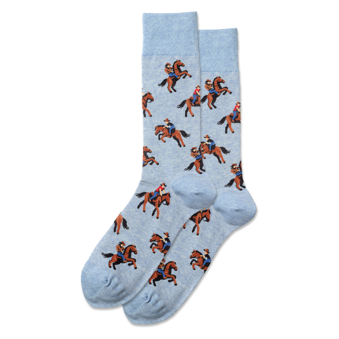 animal socks with cowboy and horses 