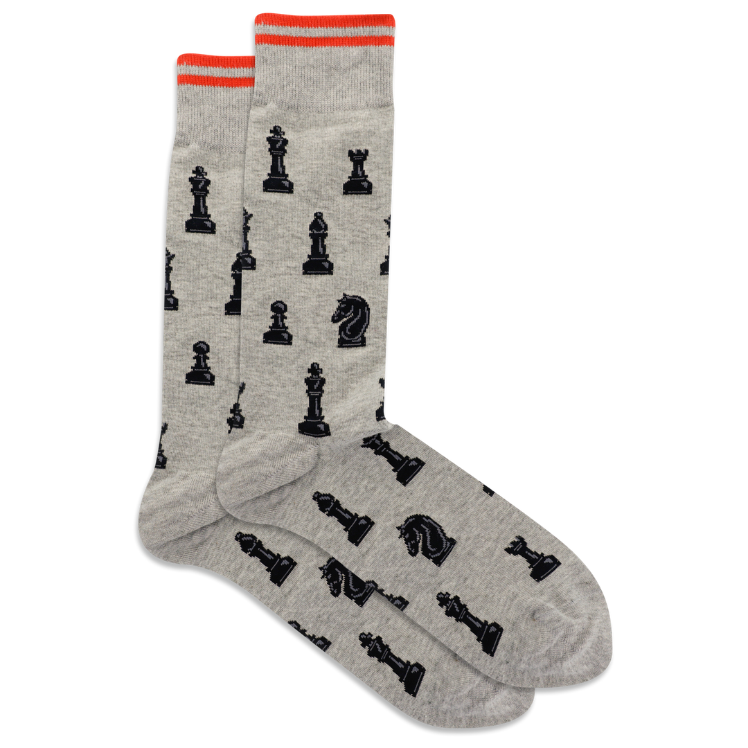 Chaussettes en coton « Pièces d'échecs » par Hot Sox