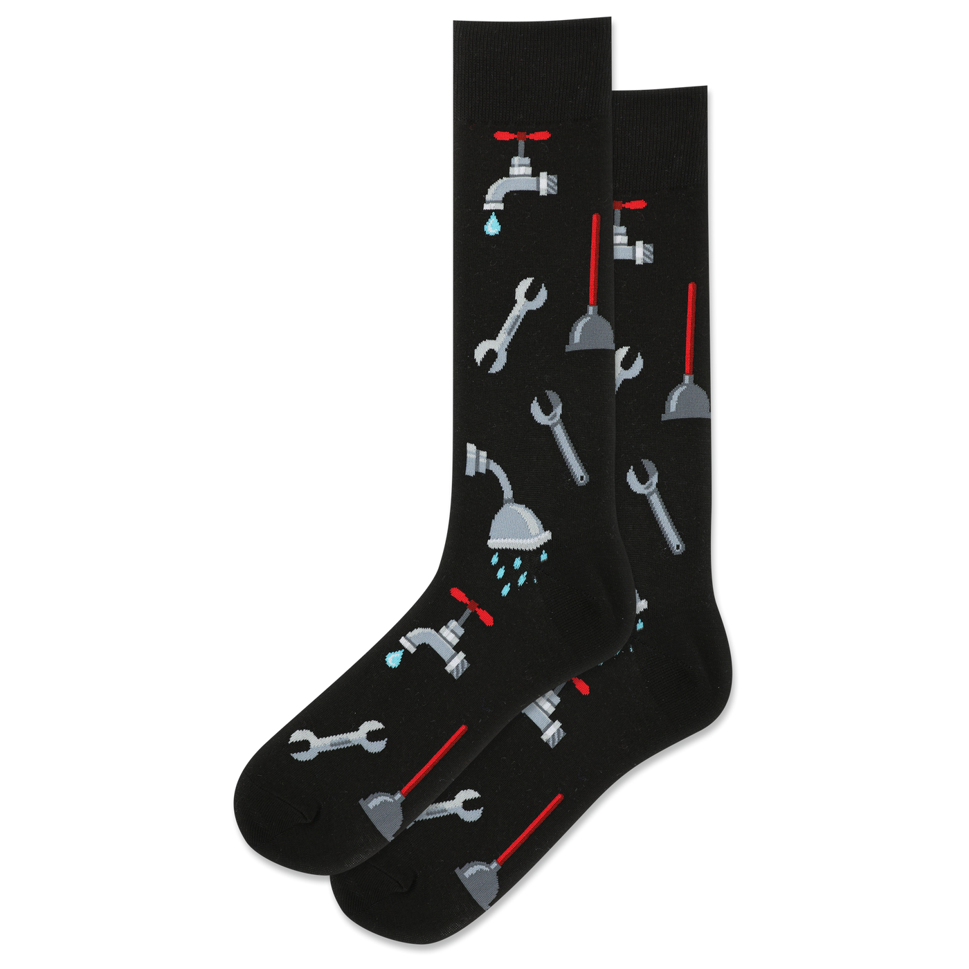 "Plumber" Crew Socks by Hot Sox - Large