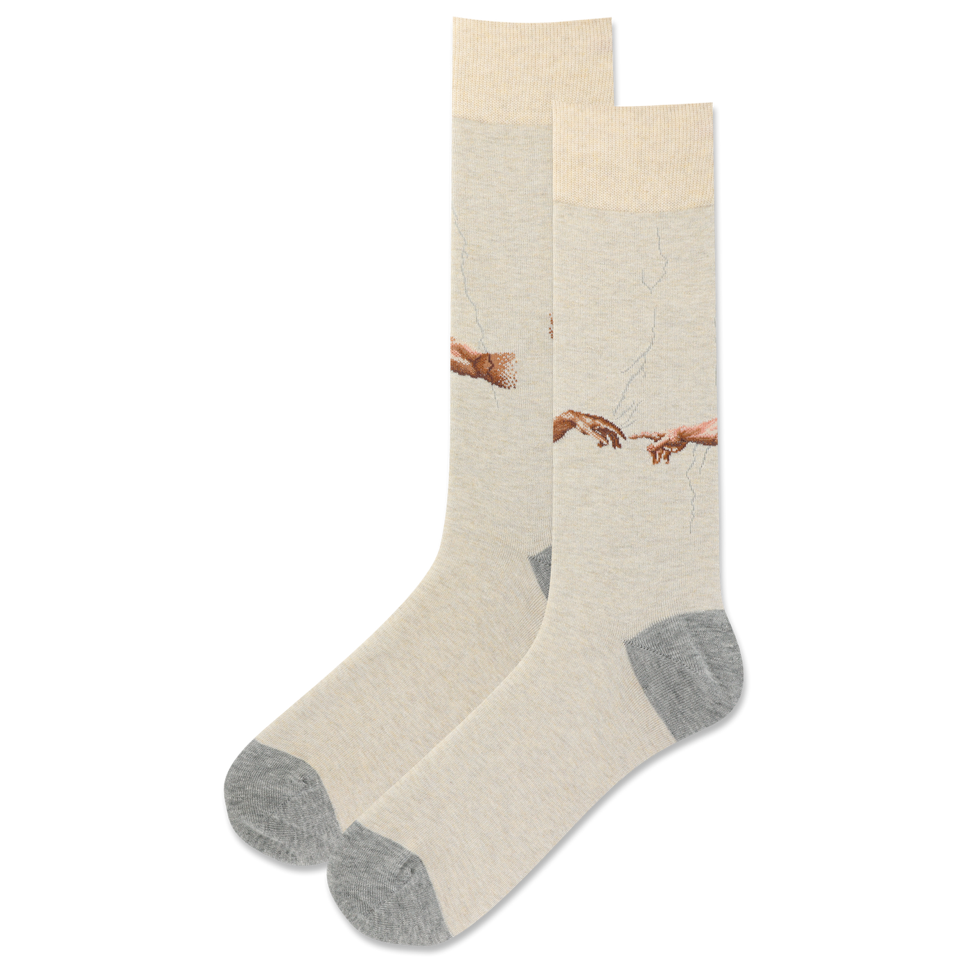 "CREATION OF ADAM " Crew Socks by Hot Sox - Large