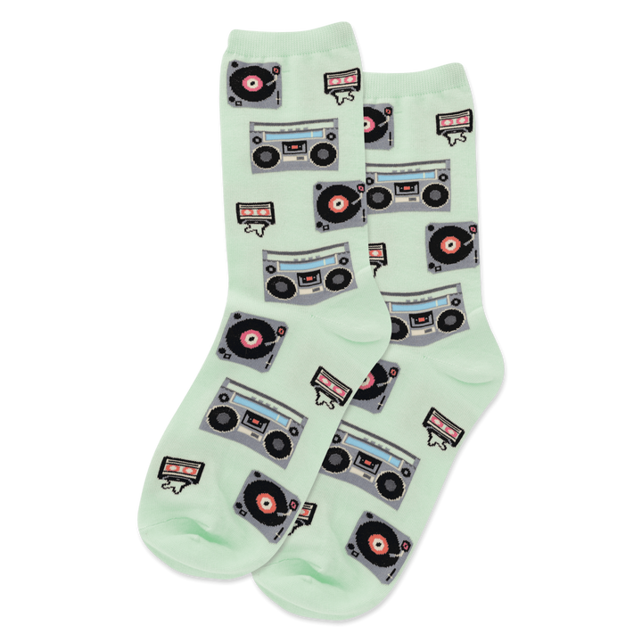 "Retro Music" Cotton Socks by Hot Sox