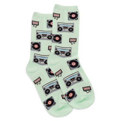 "Retro Music" Cotton Socks by Hot Sox