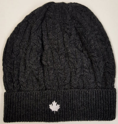 Unisex Merino Wool Blend Cable Knit Toque