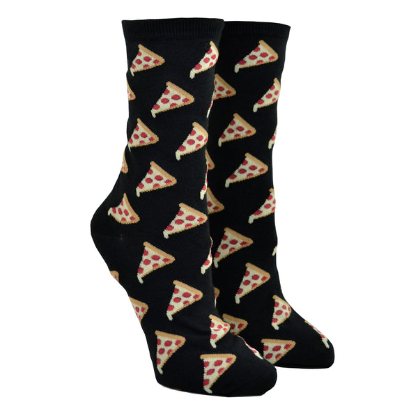 Chaussettes mi-mollet « Pizza » par Hot Sox 
