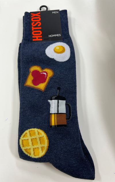 "Breakfast " Crew Socks by Hot Sox