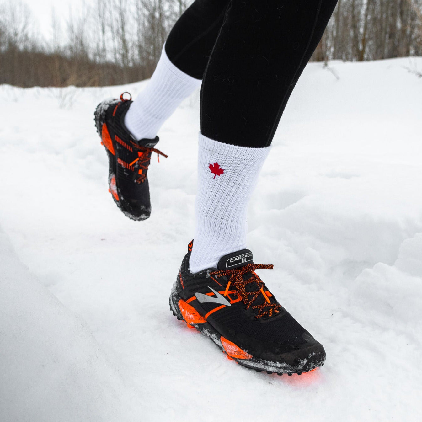 J.B. Field's Maple Leaf | Organic Cotton Crew Socks Made in Canada