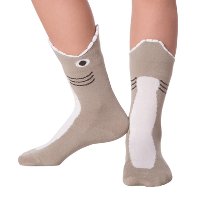 Kid's "Shark" Crew Socks by K Bell