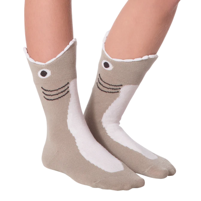 Kid's "Shark" Crew Socks by K Bell