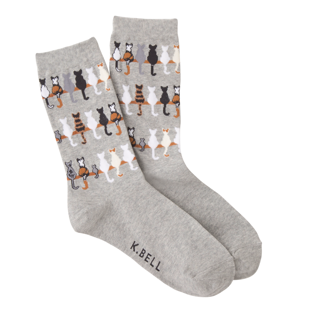 animal socks with cat design