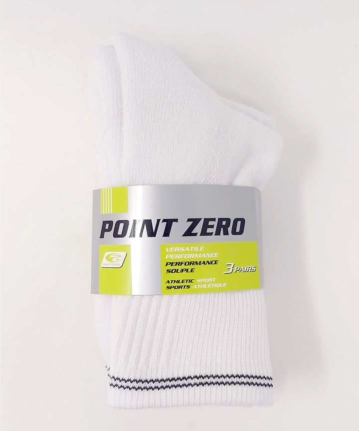 Starting Point Socks Kid's 90% Cotton Crew Sports Socks 3PK by Point Zero (CLEARANCE ...