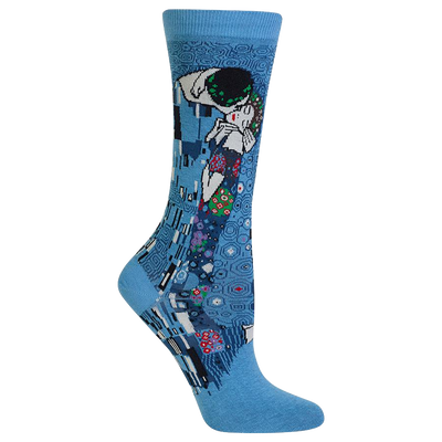 Klimt the kiss blue socks