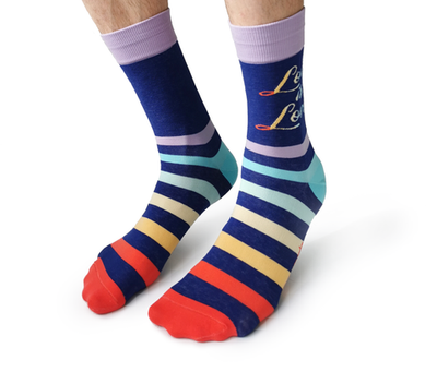 "Love is Love" Pride Cotton Crew Socks by Uptown Sox
