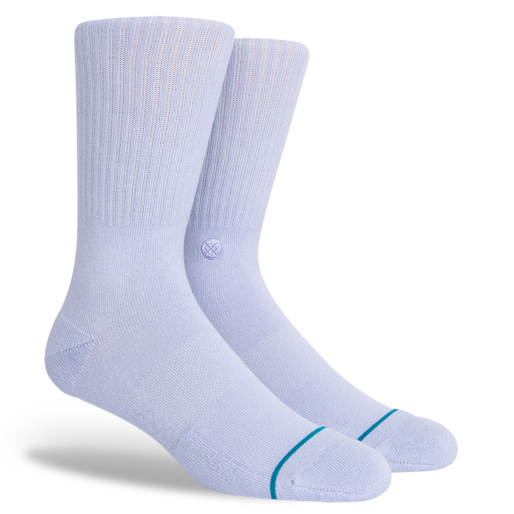 "Icon" Combed Cotton Crew Socks by Stance