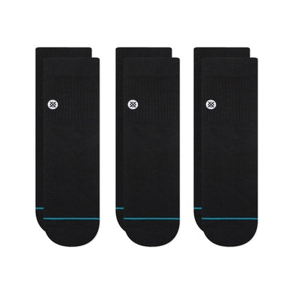 Stance "Icon Quarter 3 Pack" Combed Cotton Socks