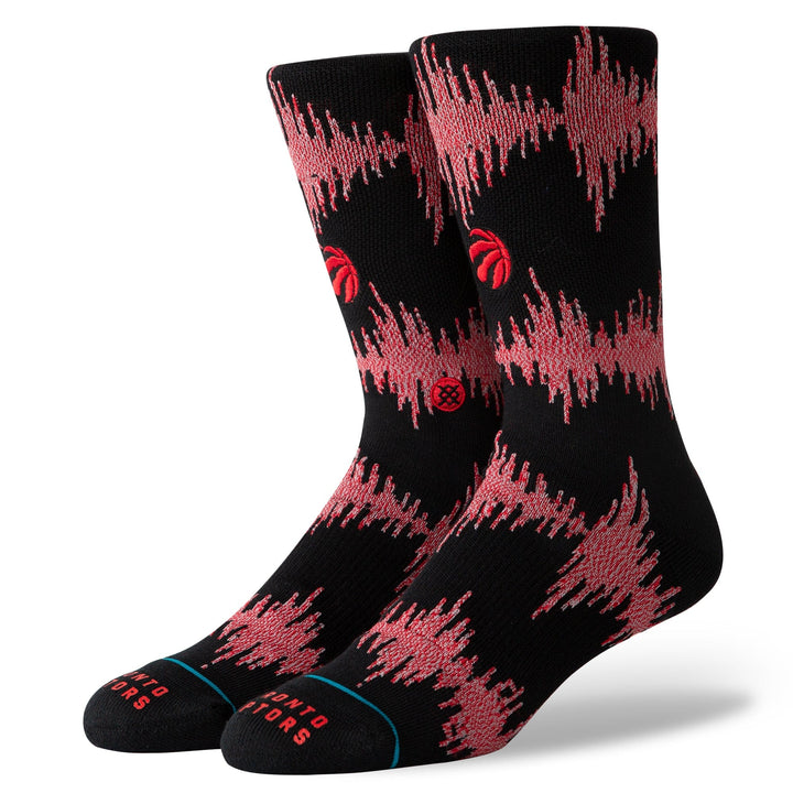 "Toronto Raptors 99 Wave" Embroidered Combed Cotton Crew Socks
