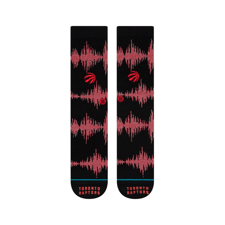 "Toronto Raptors 99 Wave" Embroidered Combed Cotton Crew Socks