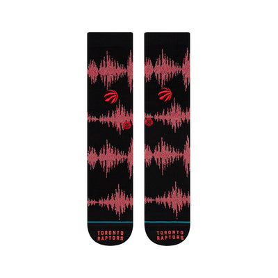"Toronto Raptors 99 Wave" Embroidered Combed Cotton Crew Socks