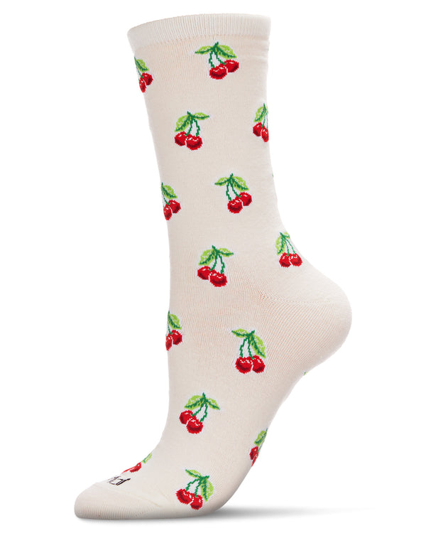 cherry bamboo socks
