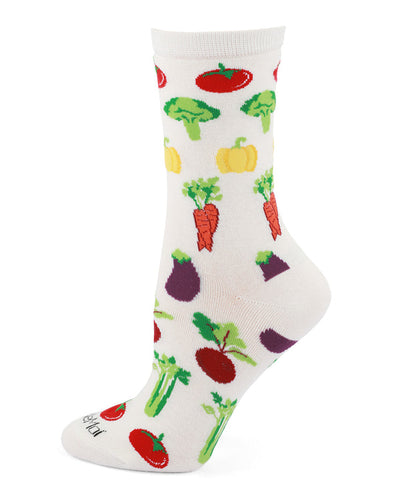 white socks with vegetables