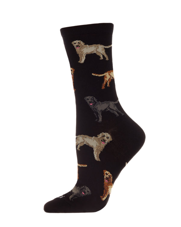 black bamboo socks with labradors