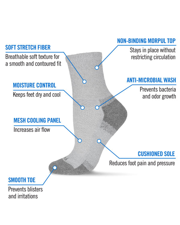 diabetic socks with technical features