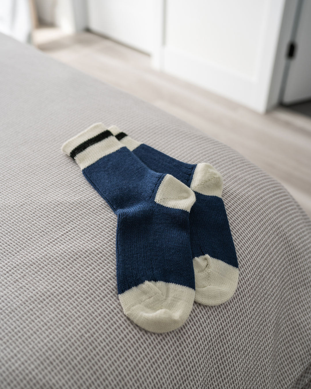 blue Wool Socks