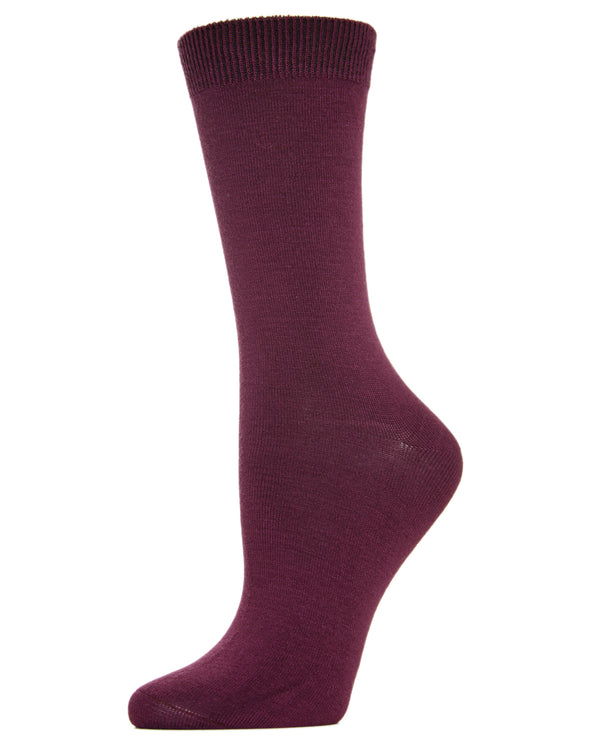 Hand-Linked Bamboo Blend Crew Socks by Me Moí