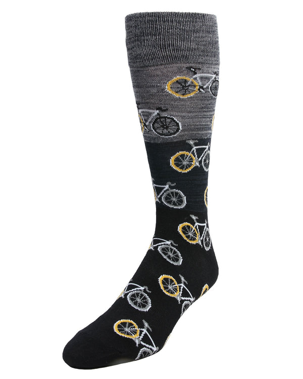 bamboo socks with bicycles